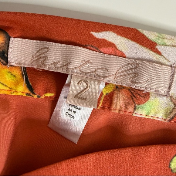 Hutch Butterfly Printed Midi Skirt Colorful Size 2 - Picture 11 of 12